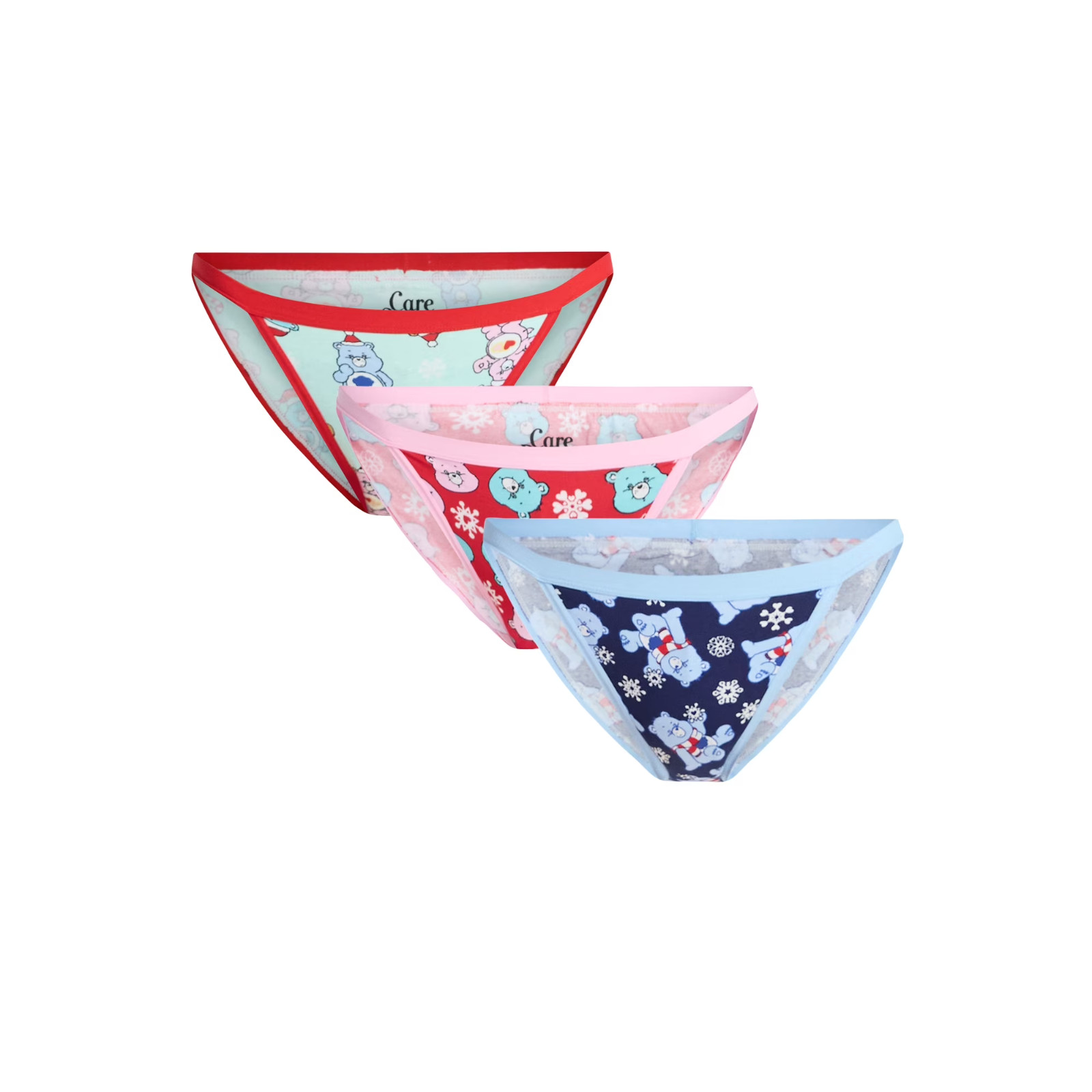 Care Bears Women’s Christmas Bikini Panties, 3-Pack Size XL(16-18)