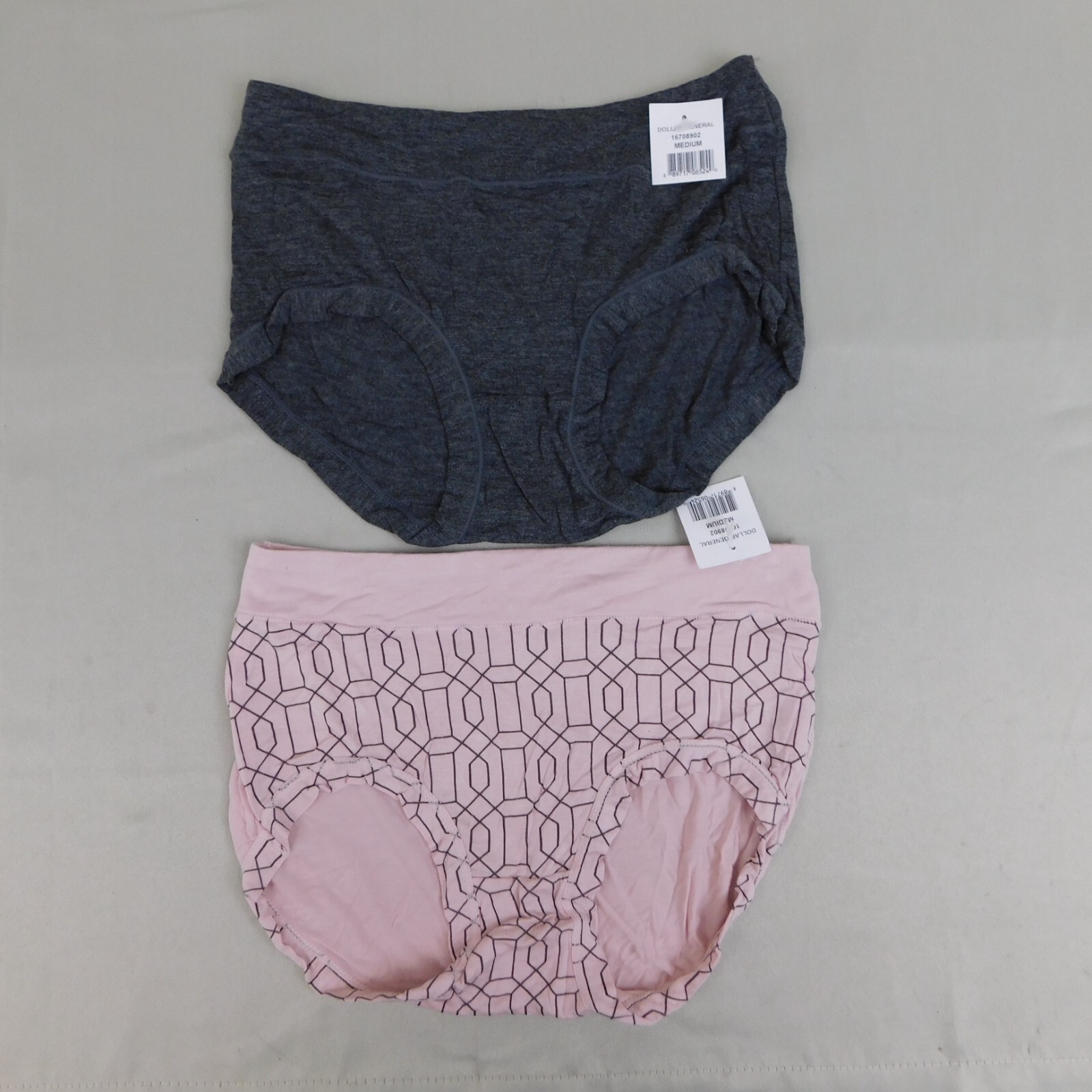 6pc Lot Kathy Ireland & Hanes Brief Panties Size 6, Medium