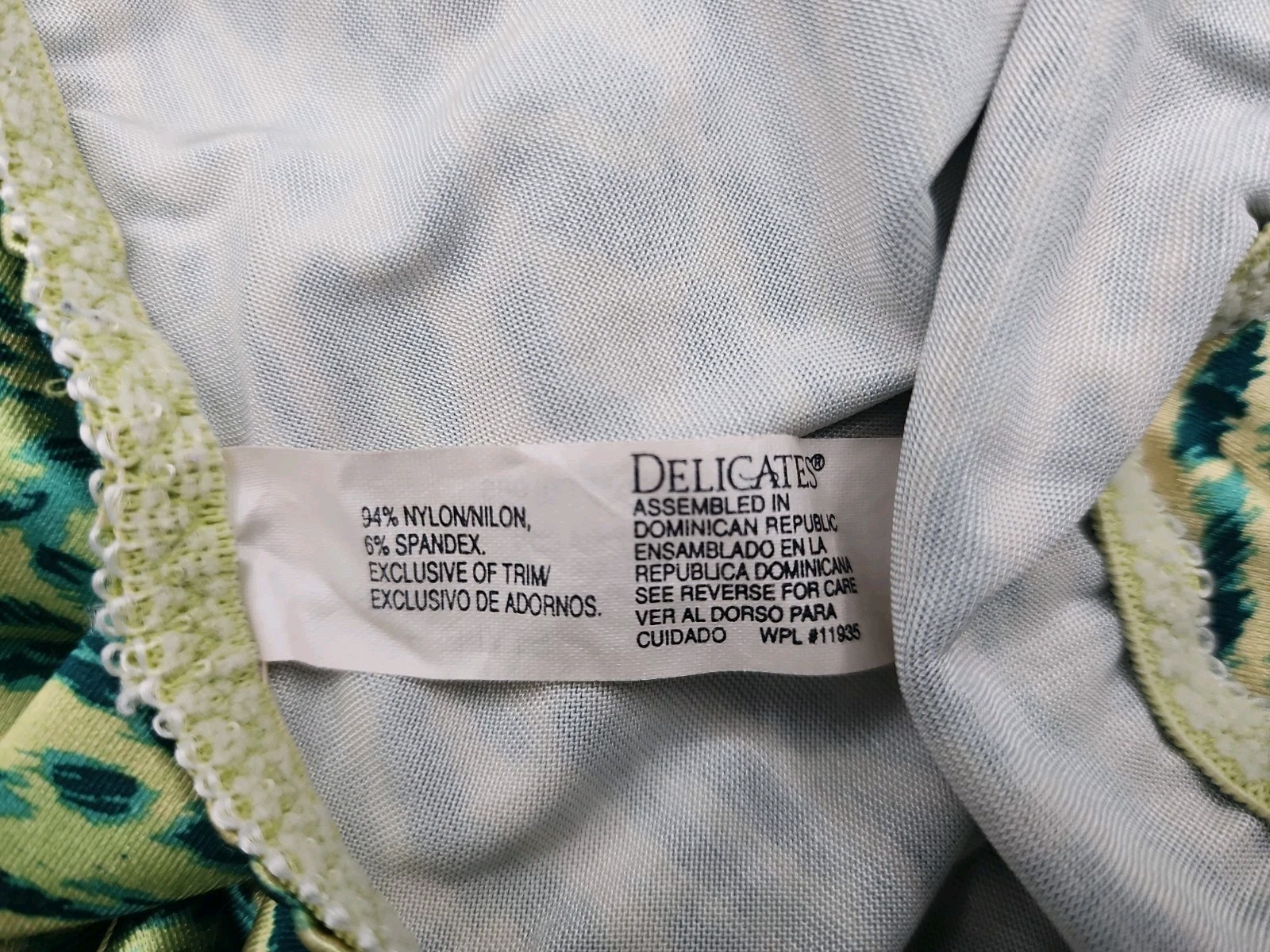Vintage DELICATES Shiny PANTIES Hi-Cut Brief SATIN Stretch Leopard Print Sz 1X