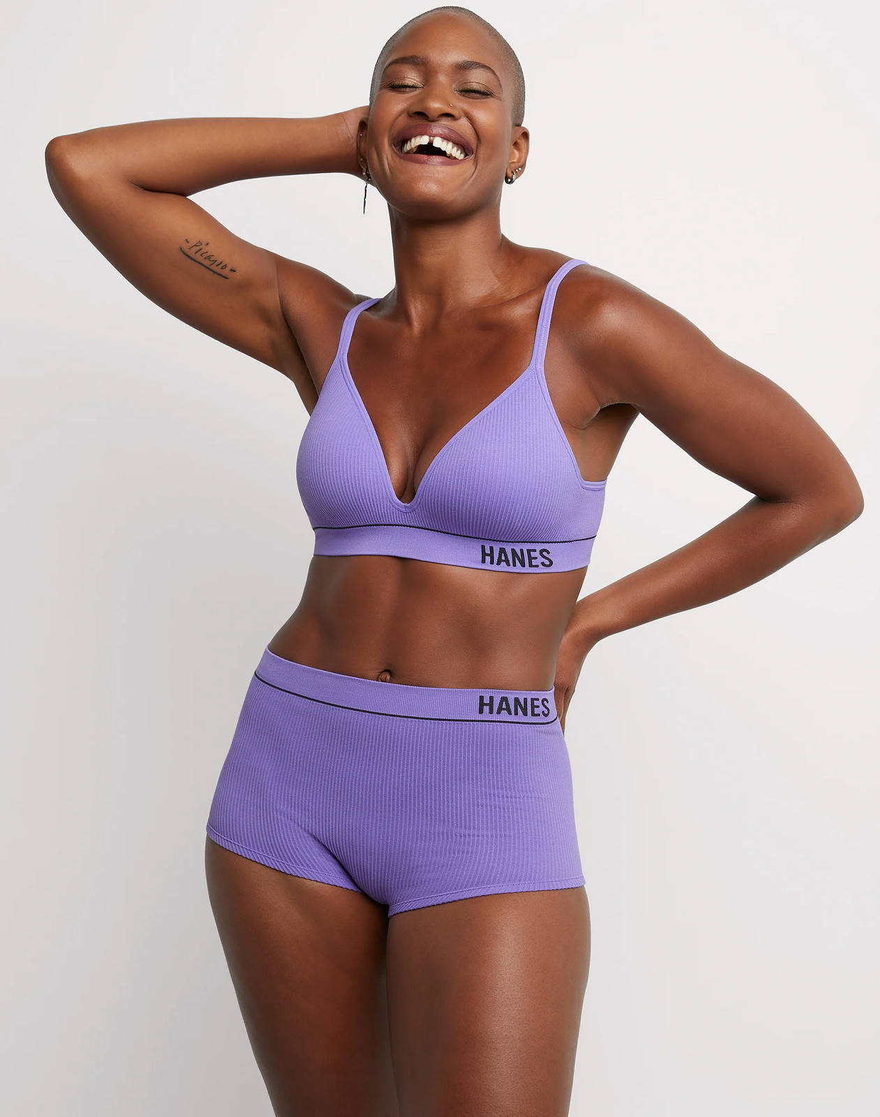 Hanes Boyfit Panties 3-Pack Originals Women’s Underwear Seamless Rib Stretch