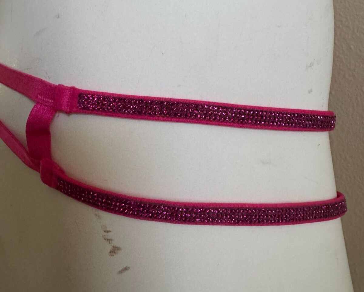 Victoria’s Secret Very Sexy Open Shine Straps Strappy Thong Panty String Pink M