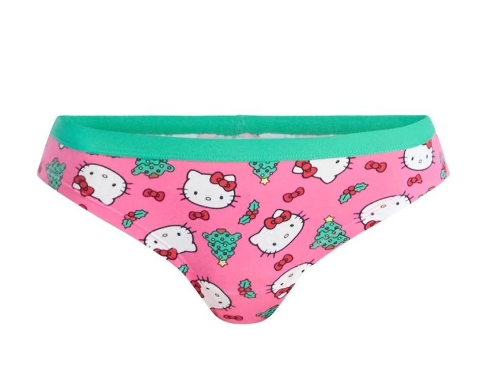 Hello Kitty Women’s Christmas Cheeky Panties Underwear 3-Pack XL (16-18)