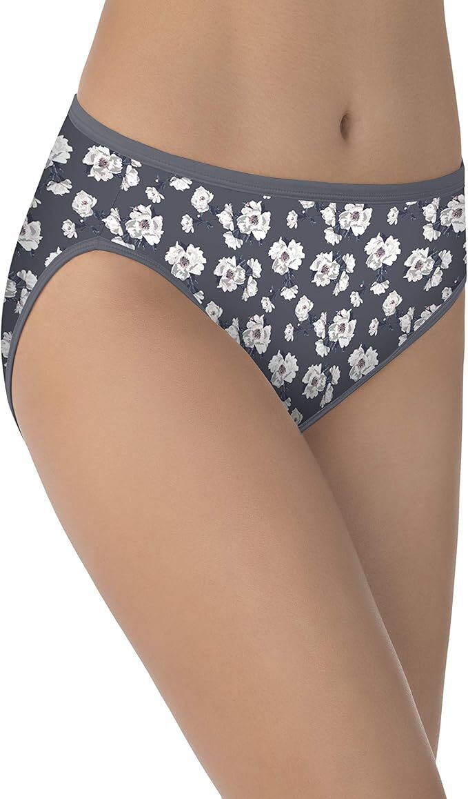 4 Pairs Vanity Fair Illumination Briefs HI-CUT Mixed PRINTS 13108 6 7 8 9 10
