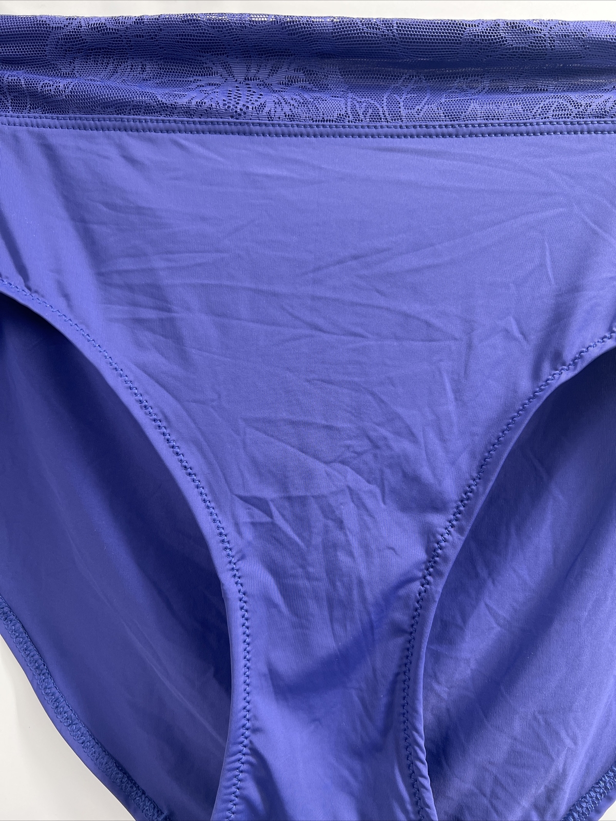 Breezies Women’s Nylon Blend Solid Navy Blue Panties Size M