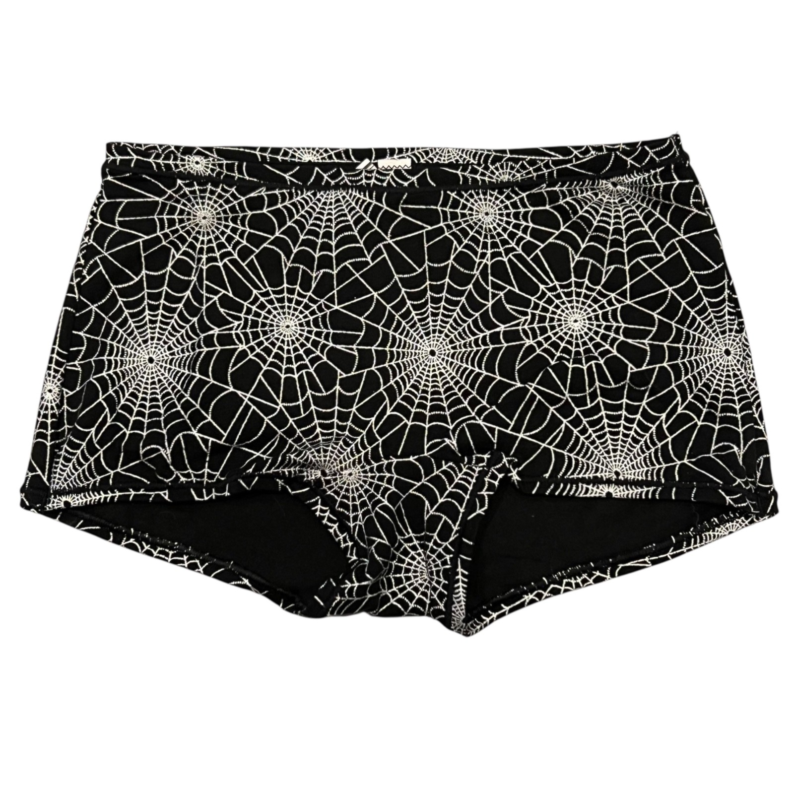 NWT VICTORIA’S SECRET PINK Boyshort Boxer Sz XS-S-M-L-XL-XXL Black Silver Webs