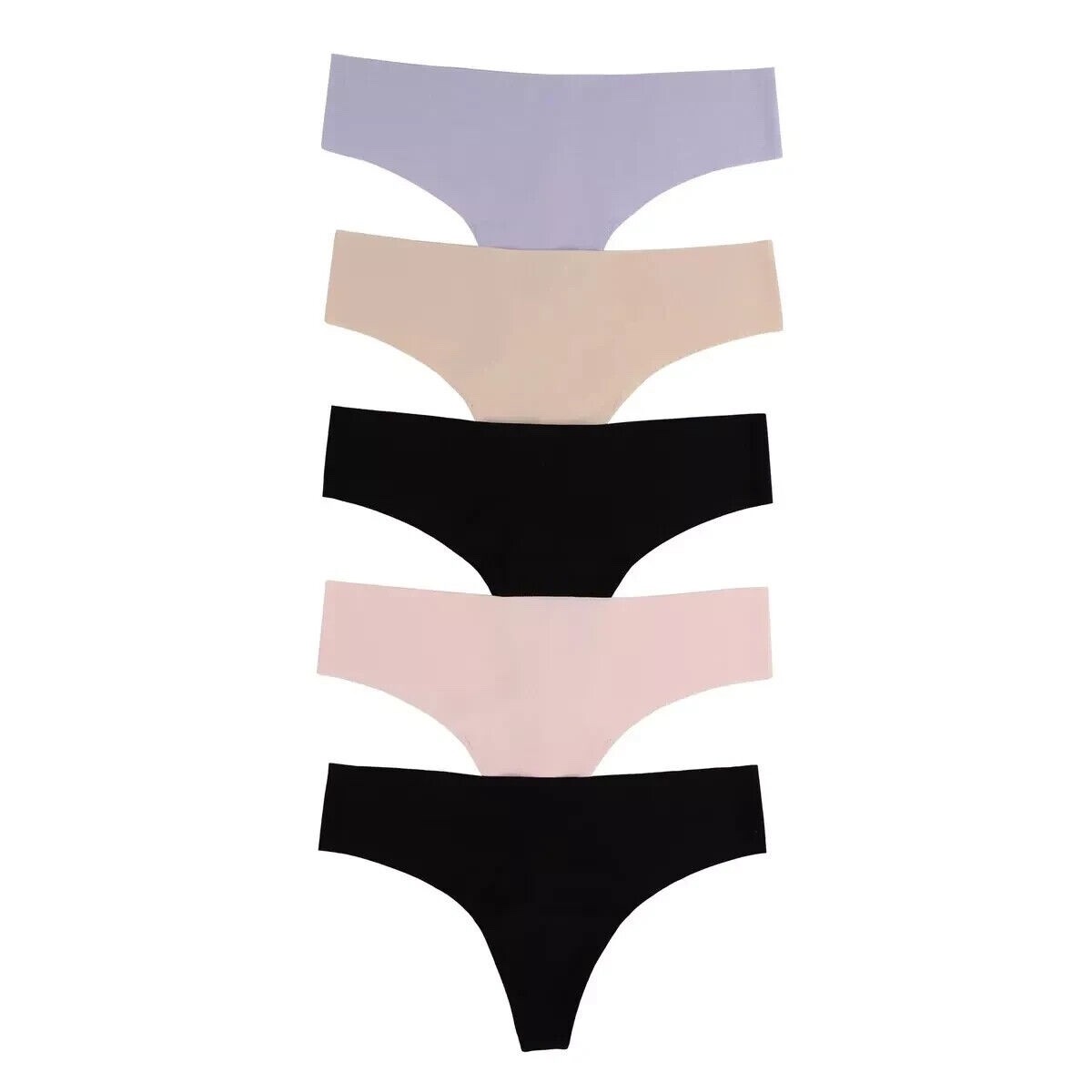 Felina Women’s Clean Cut Thong, 5-Pack, Size: XL