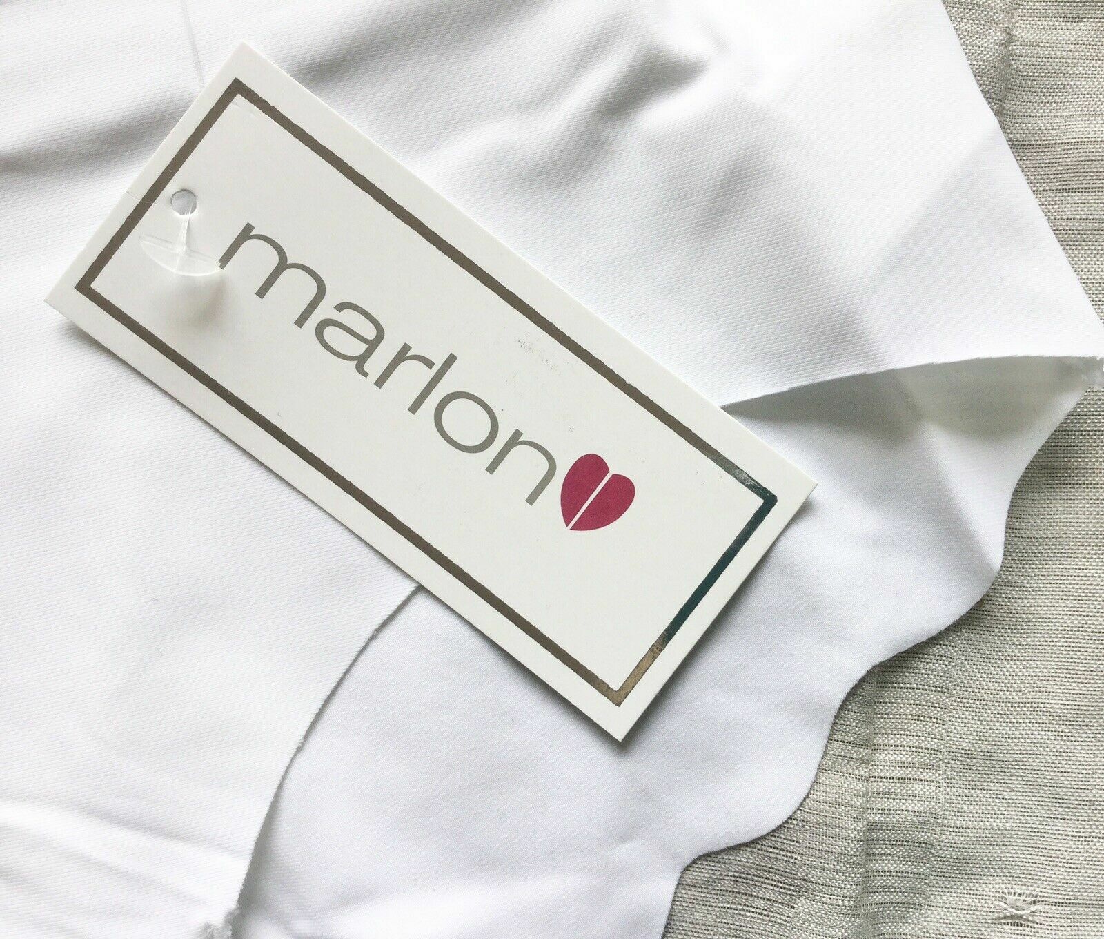 Briefs Knicker Marlon No VPL White Laser Cut UK 8 F4