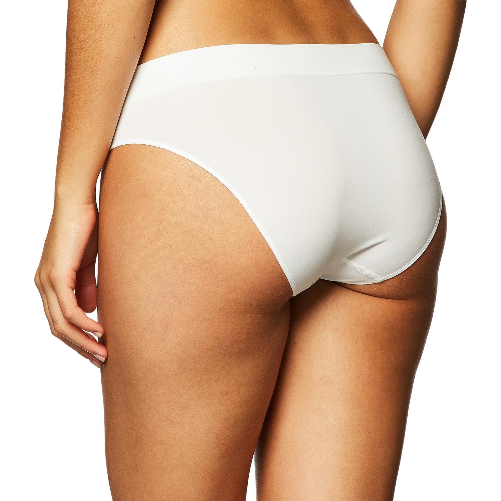 DKNY 291673 Women’s Seamless Litewear Bikini Panty, Poplin White, Small