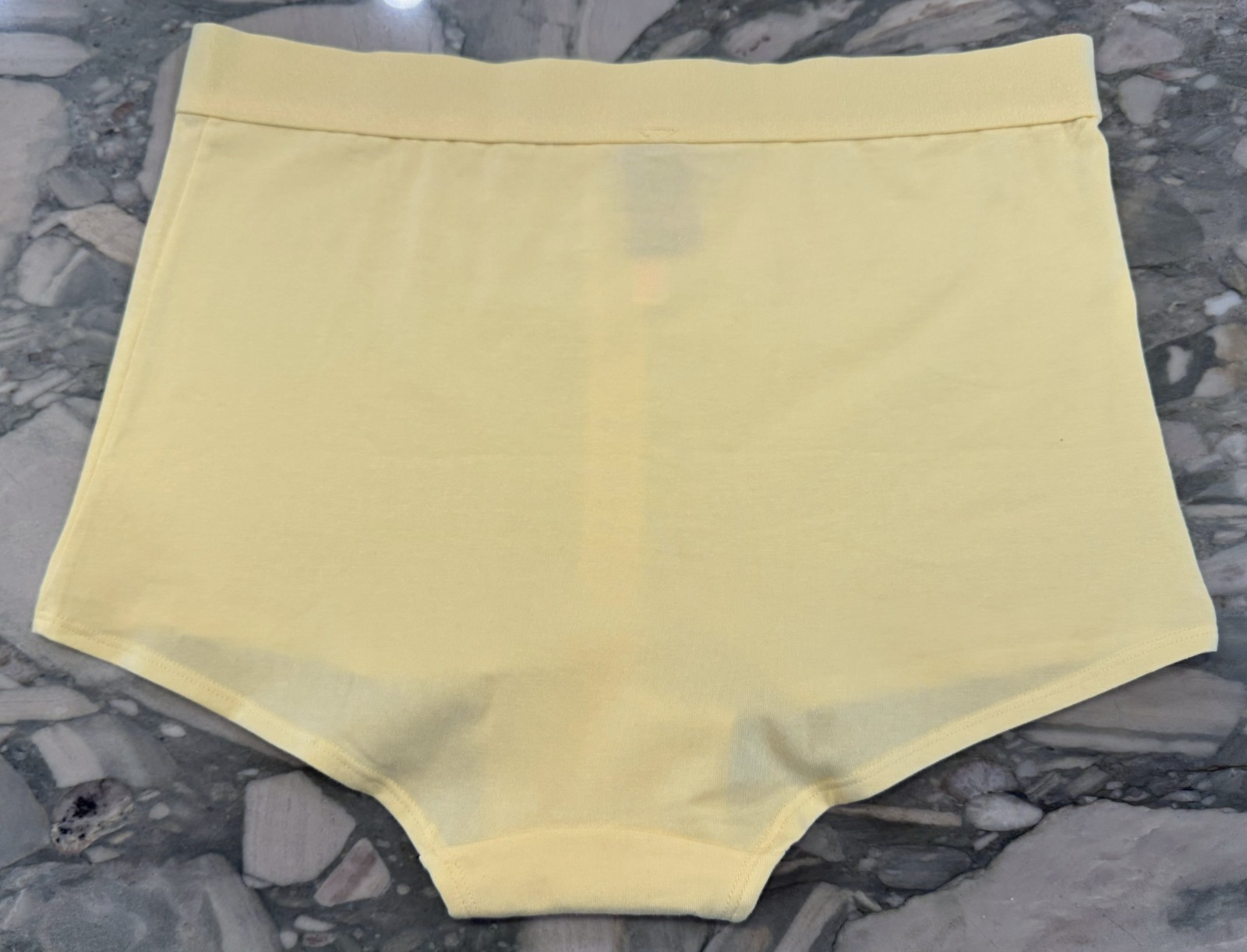 NEW Victoria Secret PINK High Waist Shortie Boyshort – Pale Banana Yellow – XL