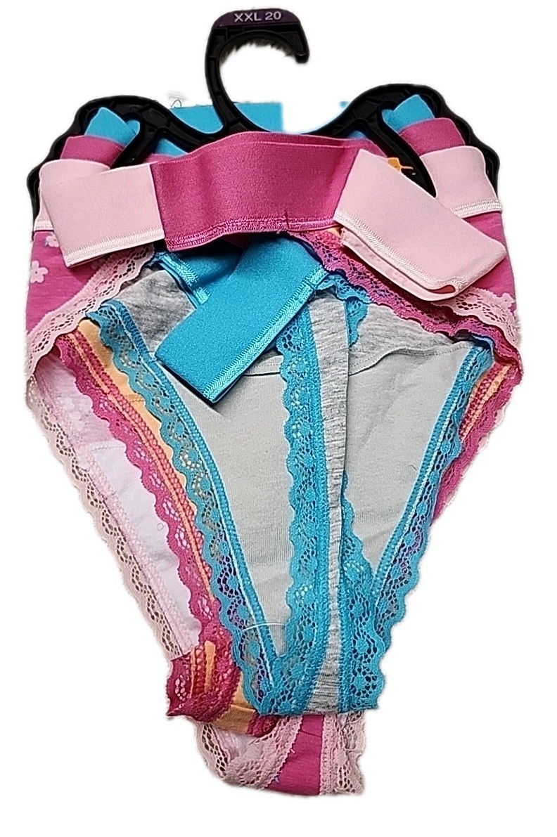 NWT Way To Celebrate Women’s 3-Pair Cotton Thong Panties XXL 20 Multicolor