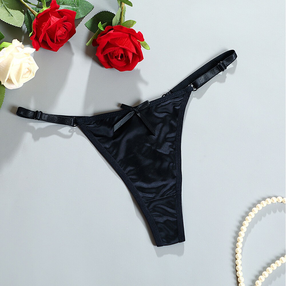Women Silky Satin Panties Underwear Thongs Lingerie G-string T-back Brief US