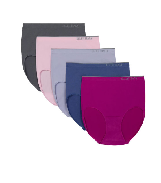 Ellen Tracy Women’s 5-Pack Seamless Brief