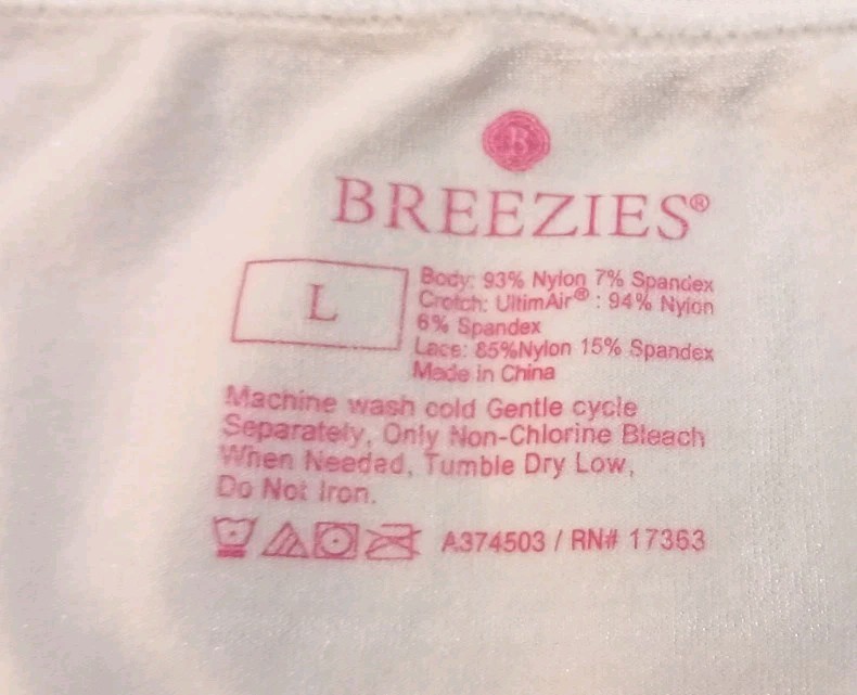 4 Breezies sz L Seamless Smoothing Panties Mid Thigh Shorts with Plain Lace Trim