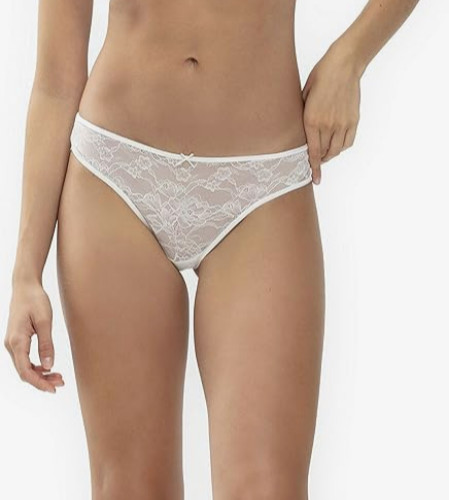 Champagne Ivory Thong Sheer see through lace high leg panties string Bridalwear