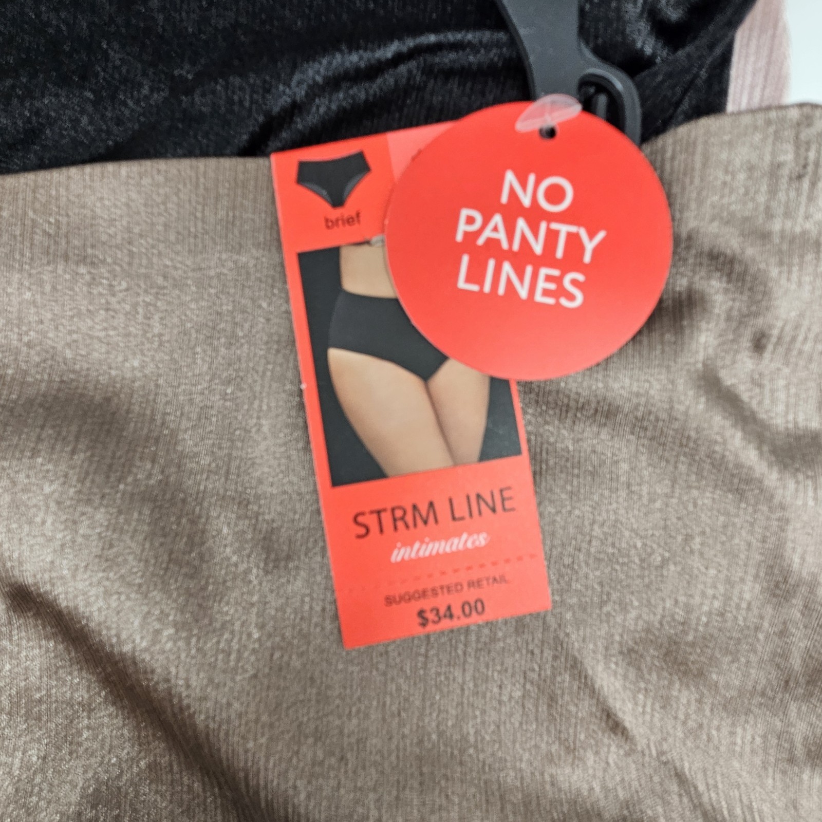 3 Pack STRM LINE Women’s Plus 1X 2X 3X No Lines Satin Briefs Pink Black Beige