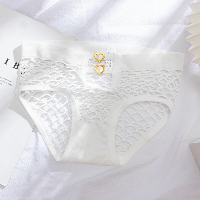 Hot Sexy Lace Women Fishnet Briefs Panties Sheer Mesh Low Waist Underwear Thongs