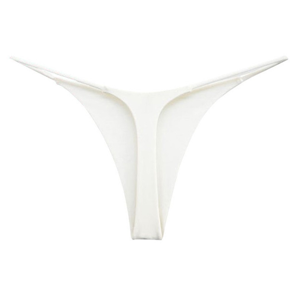 Women’s Black Seamless Yoga Thong Underwear Sexy Lingerie with Thin Straps