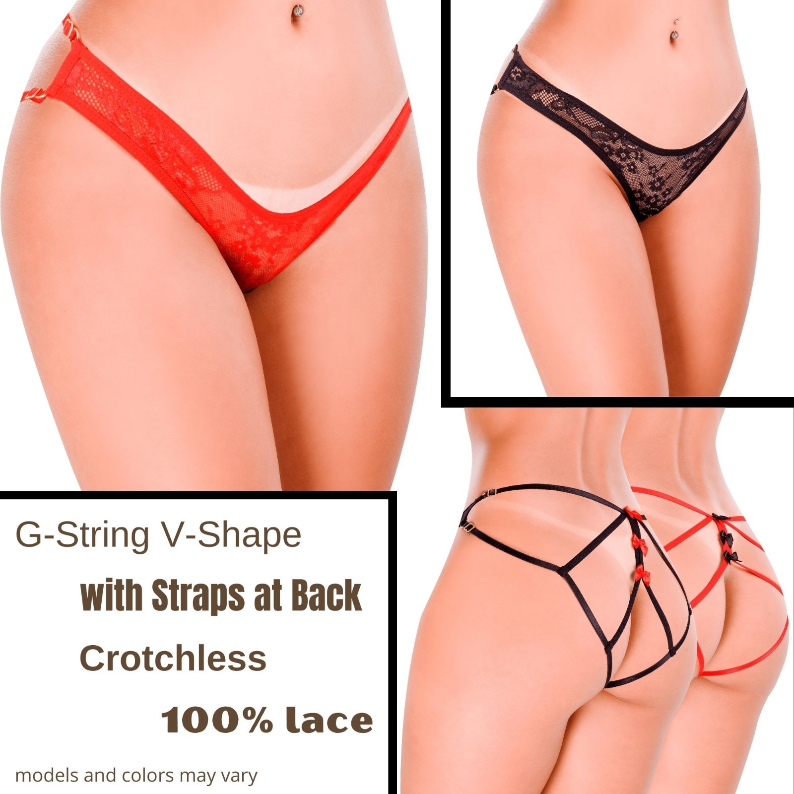 HOT FLOWERS 10 Pack Women’s Sexy Thongs G-String Panties Lace Underwear Set