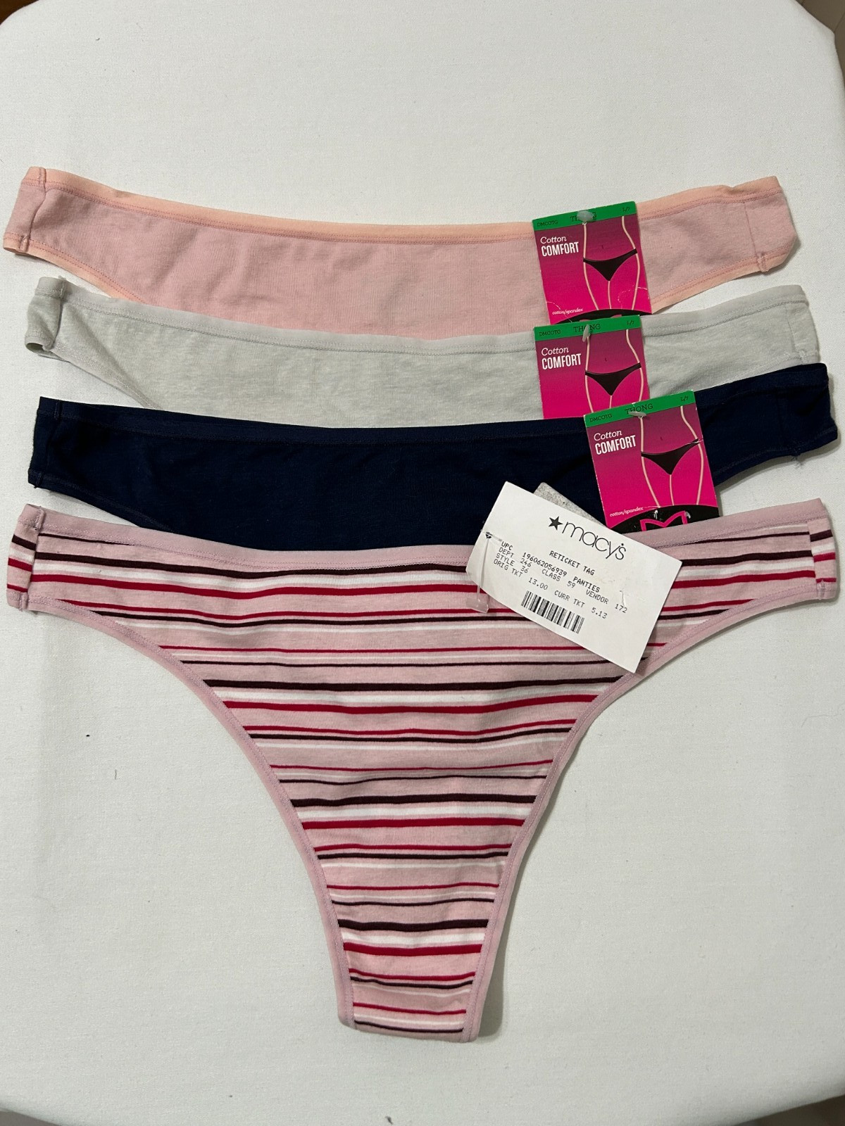 Maidenform Thong Bikini Underwear Womens S XL XXL Cotton Comfort Panties