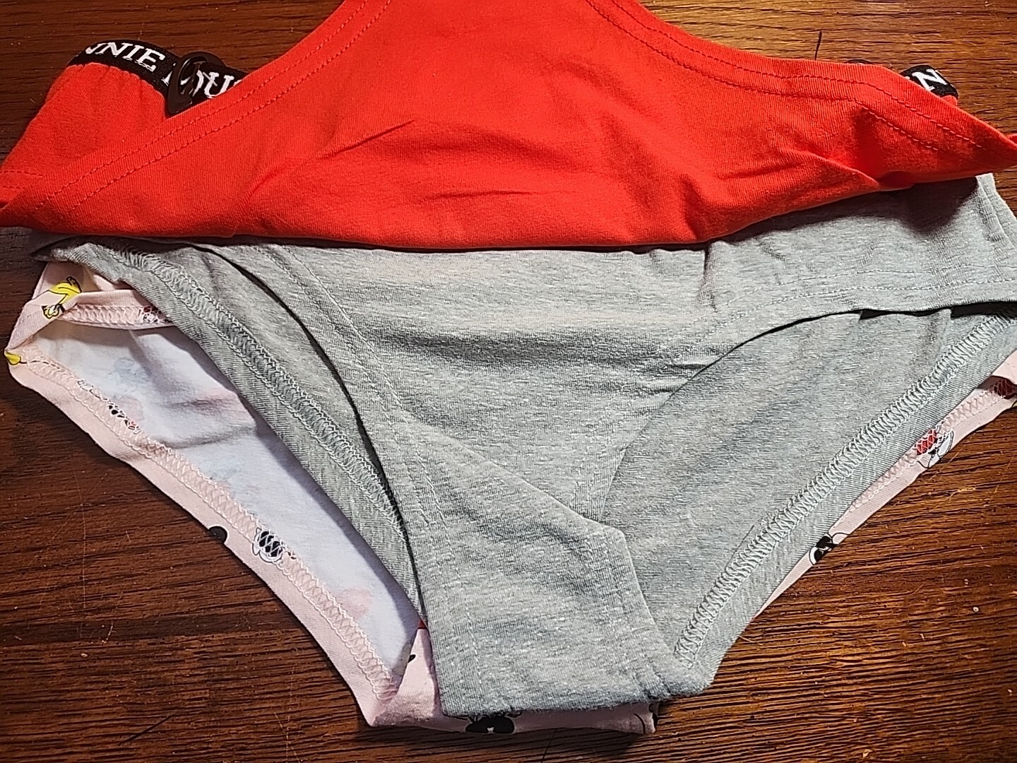 Disney Minnie Mouse Women’s Cotton Stretch Hipster Panties 3 Pair, Size Med, NWT