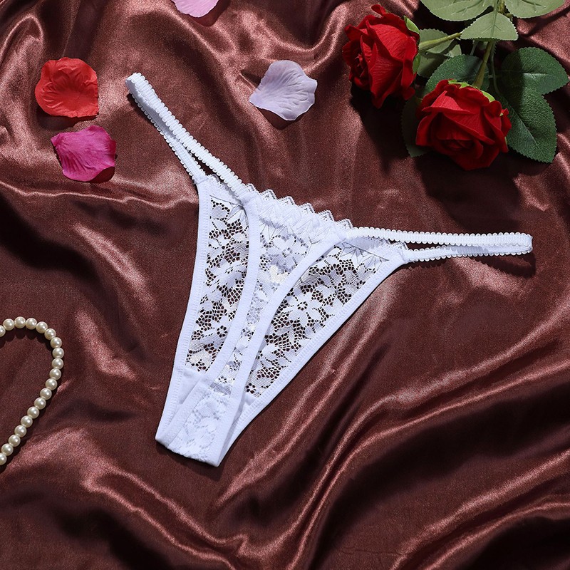 6 Pack Lot Sexy Womens Lace Panties Thong See Through Underwear Ladies Lingeries
