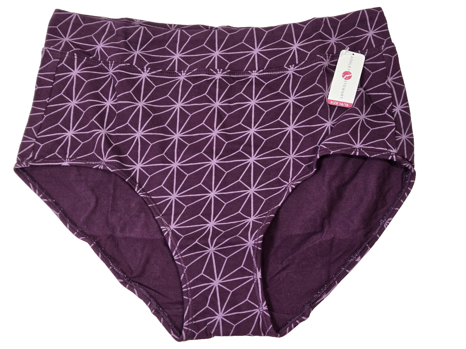 Women Panty Ashley Stewart NWT Cotton Spandex Brief Size 14-16