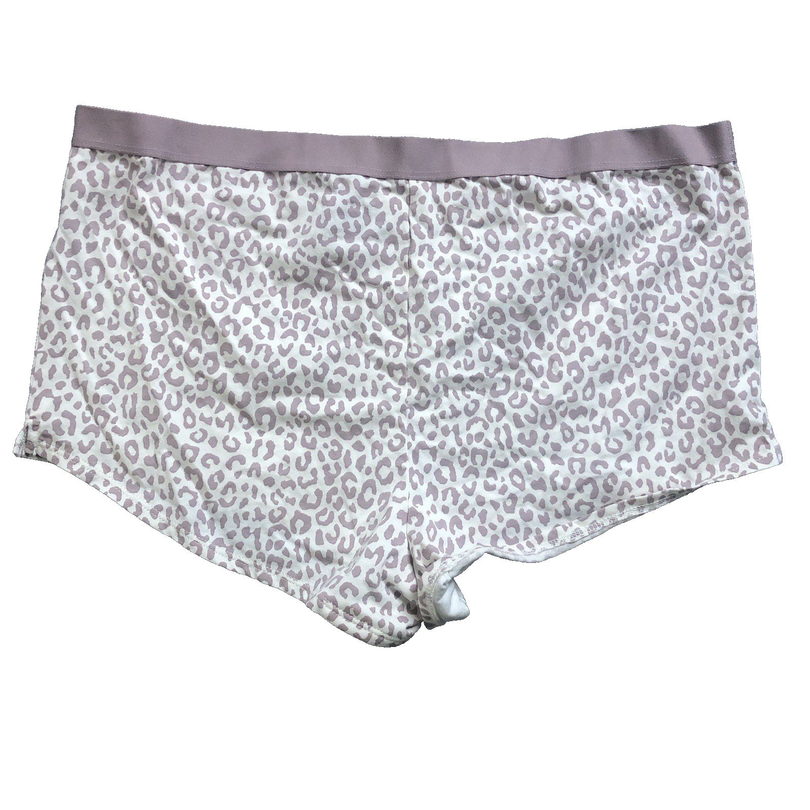Auden Womens Size 1X (16-18) Cotton Blend Animal Print Boyshort