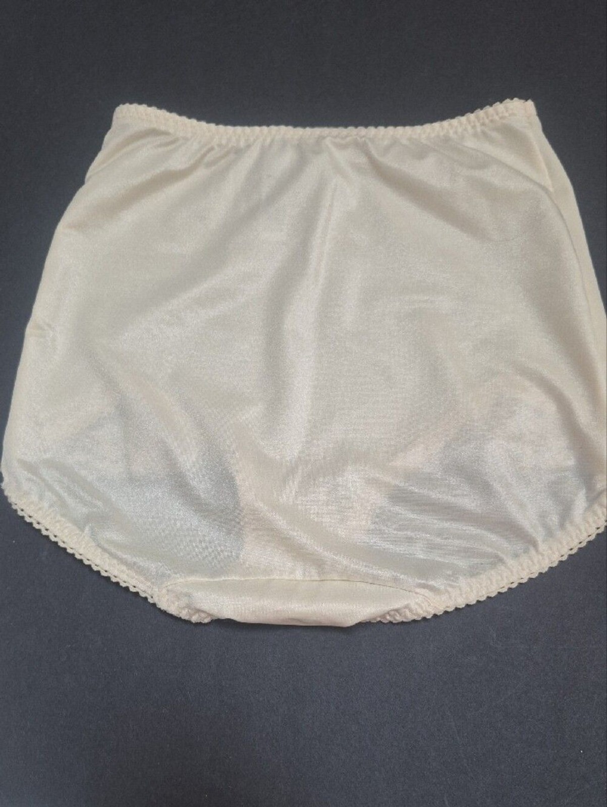 Vintage Soft Skins Silhouettes High-Waist Panties Briefs Granny Satin Silk XL