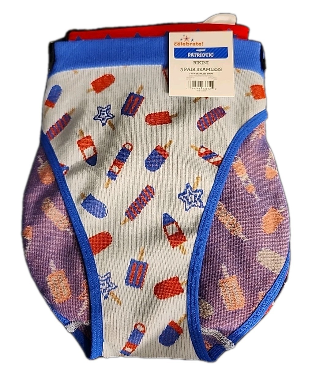 NWT Way To Celebrate Bikini Panties 3-Pack Seamless Size Small Multicolor