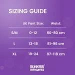 10 x SUNKISS INTIMATES Period Underwear Black L | 1 Pack of 10