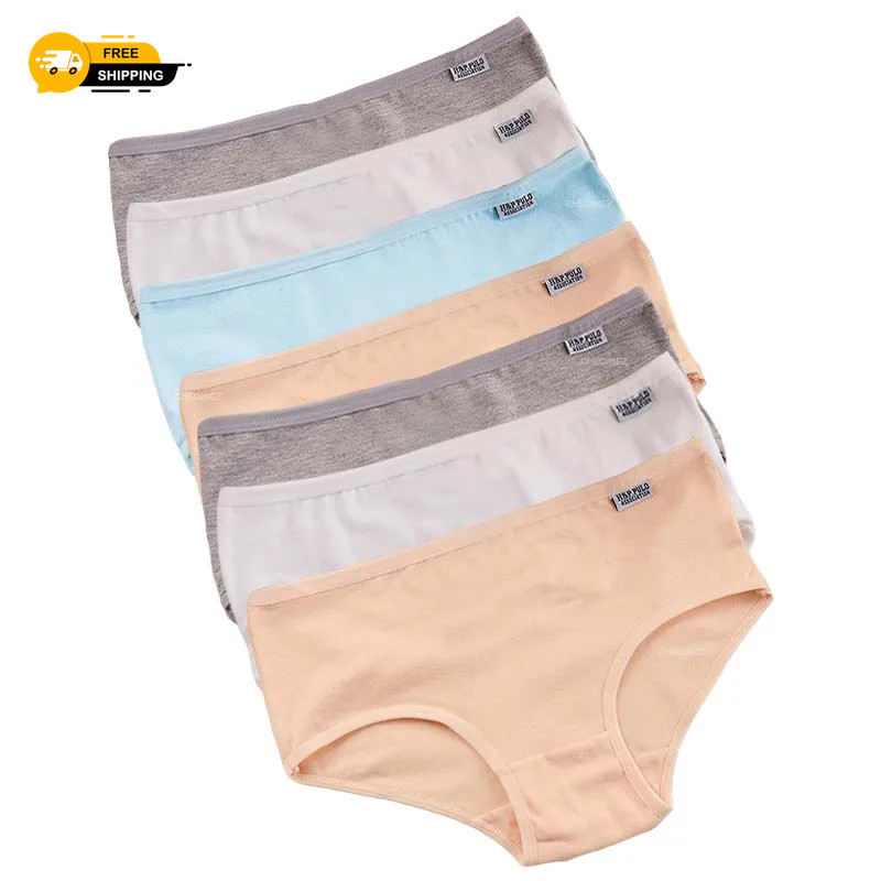 7Pcs/Lot Plus Size Underwear Women’s Panties Cotton Girl Brief Sexy Lingeries