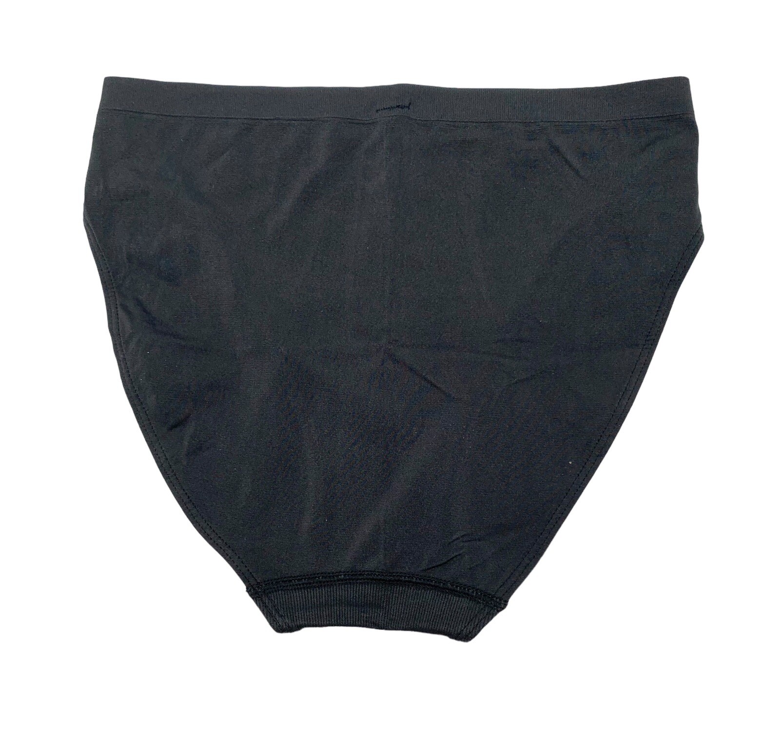 Y2K VTG Victoria’s Secret Brief Second Skin Panty Black 90s High Cut Lycra Med