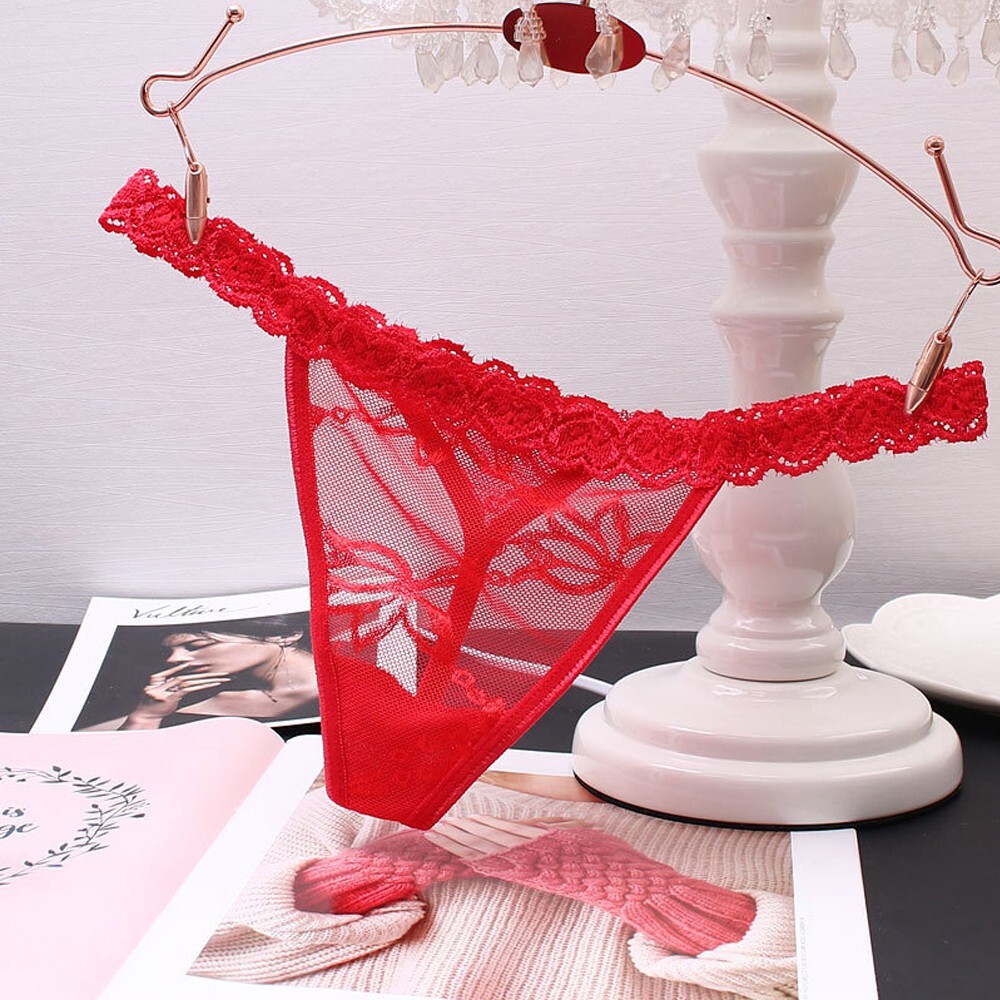 Personalized Lace Thong With Jewelry Silver Crystal Letter Name her Gift Custom