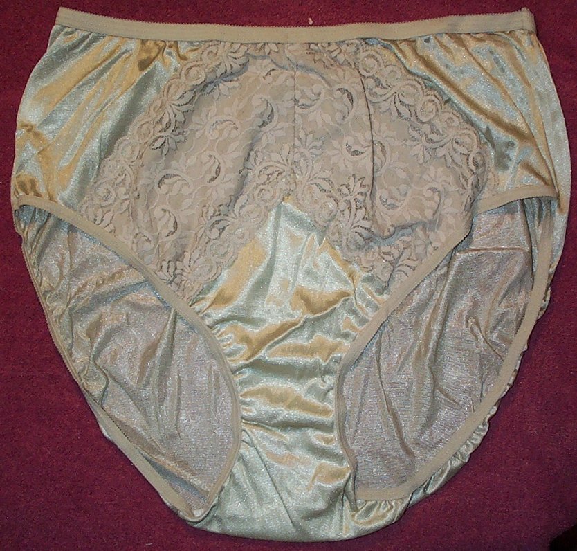 3 Pair Moka Size 10 Nylon High Cut Brief Panties Sexy Lace Made in USA