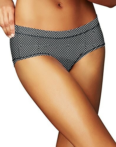 Maidenform ~Sexy~Dream 3-Pack Black With White Dots~Hipster Panties Small/5