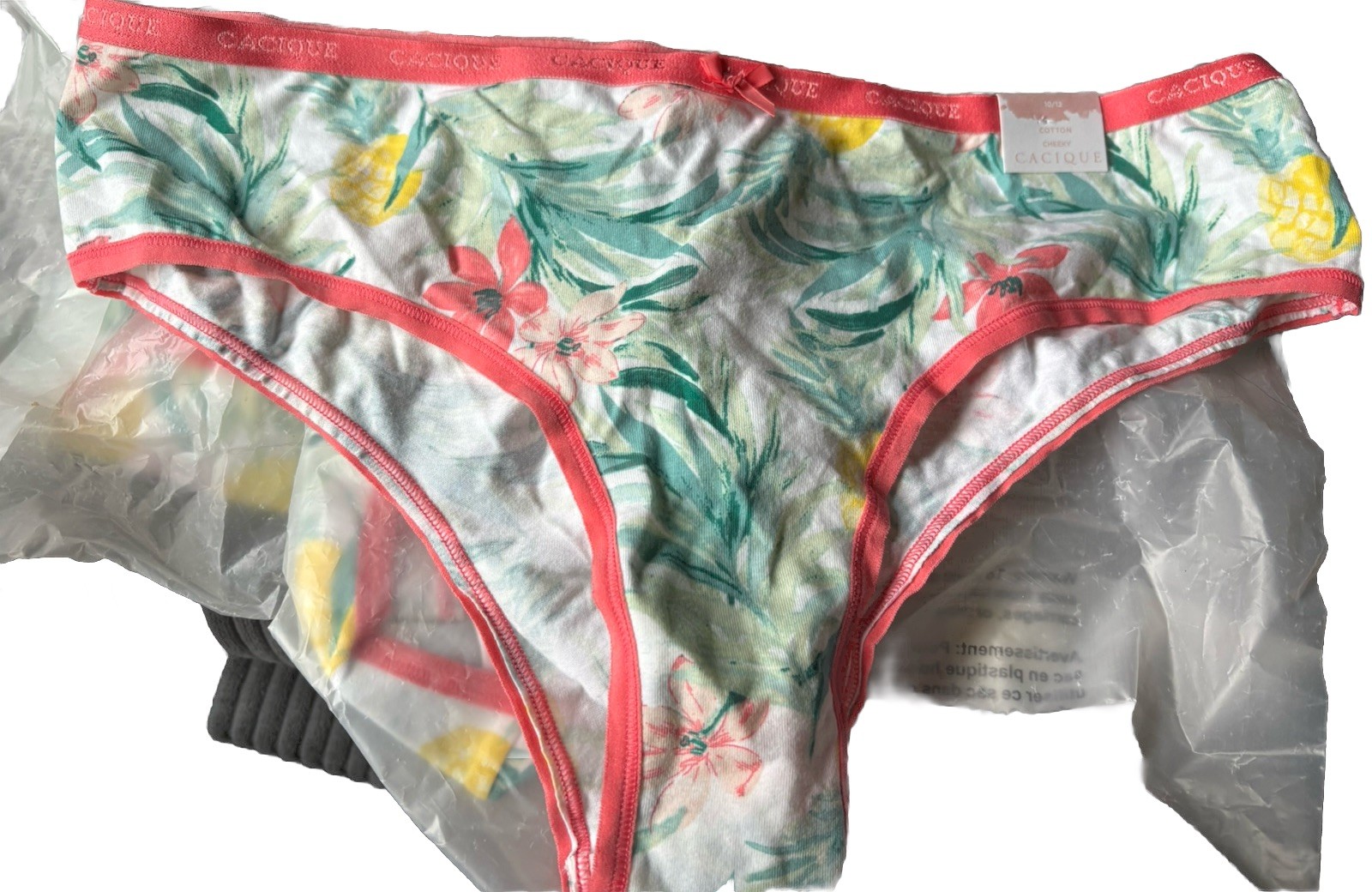 Cacique Cotton Cheeky Panties 10/12. 4 Pcs In This Listing NWT