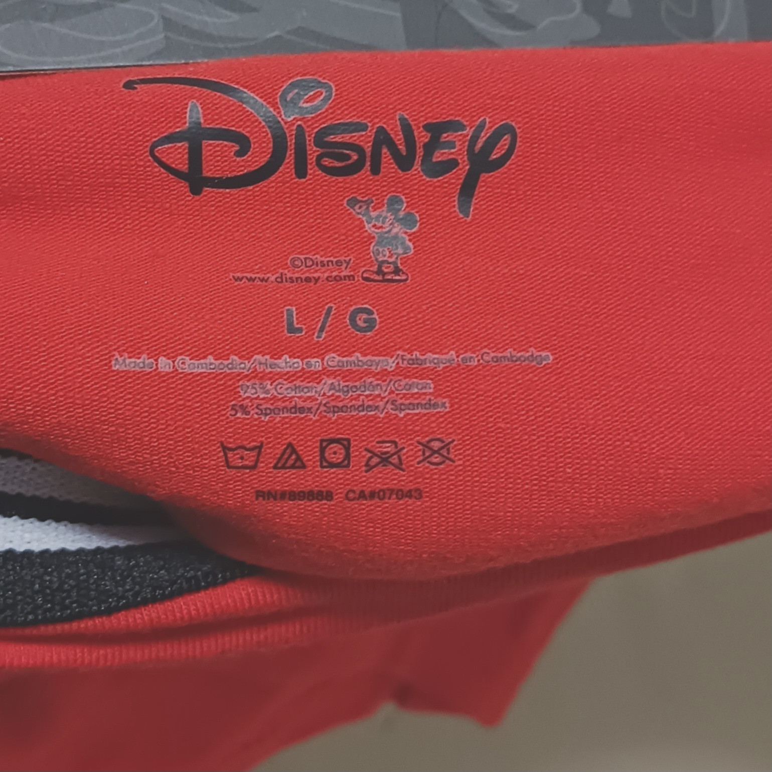Mickey Mouse Disney Women’s 3 pack Hipsters Size L Cotton stretch