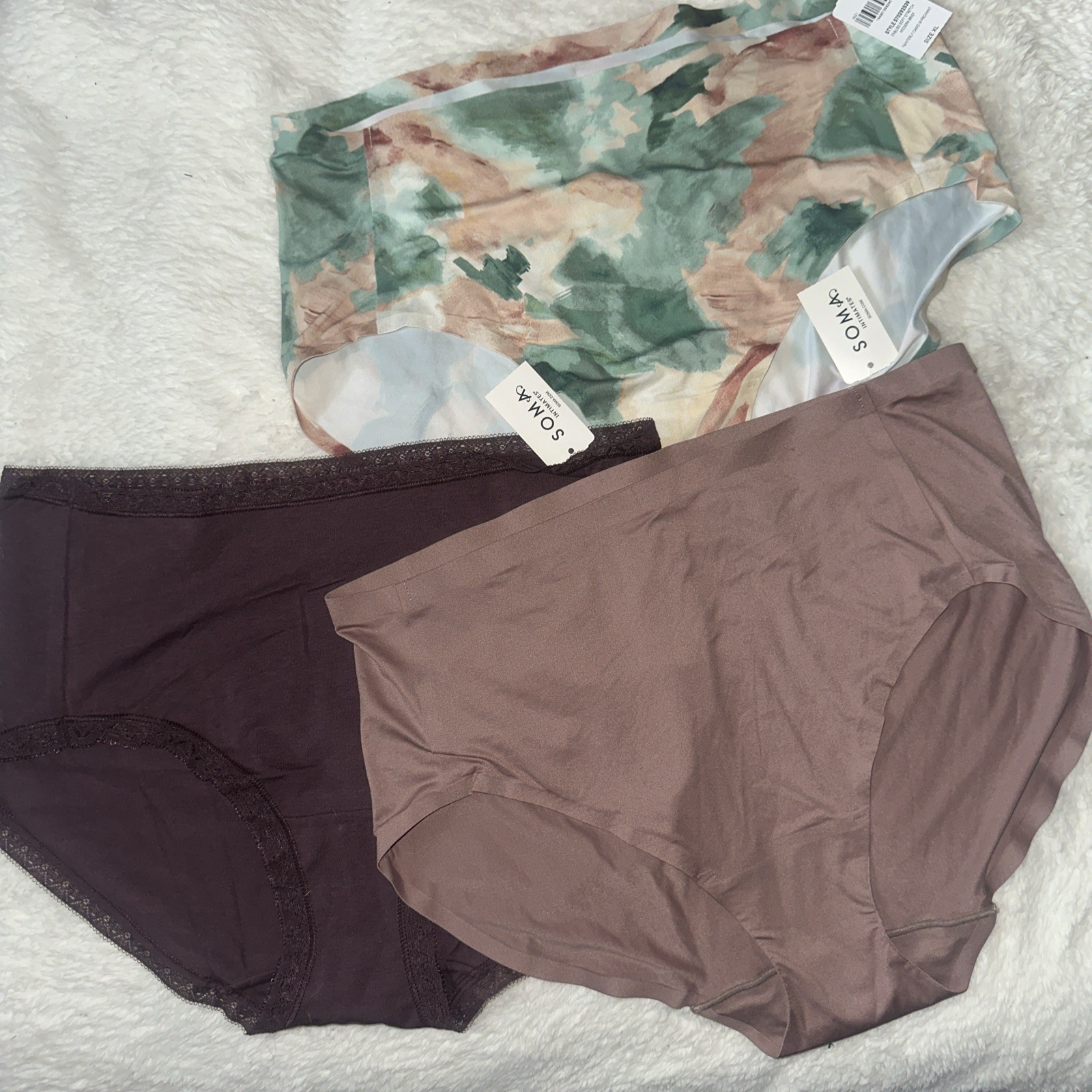 New Soma 3 Pair Underwear Enbliss Modern Soft Stretch Cotton Modal Brief XL