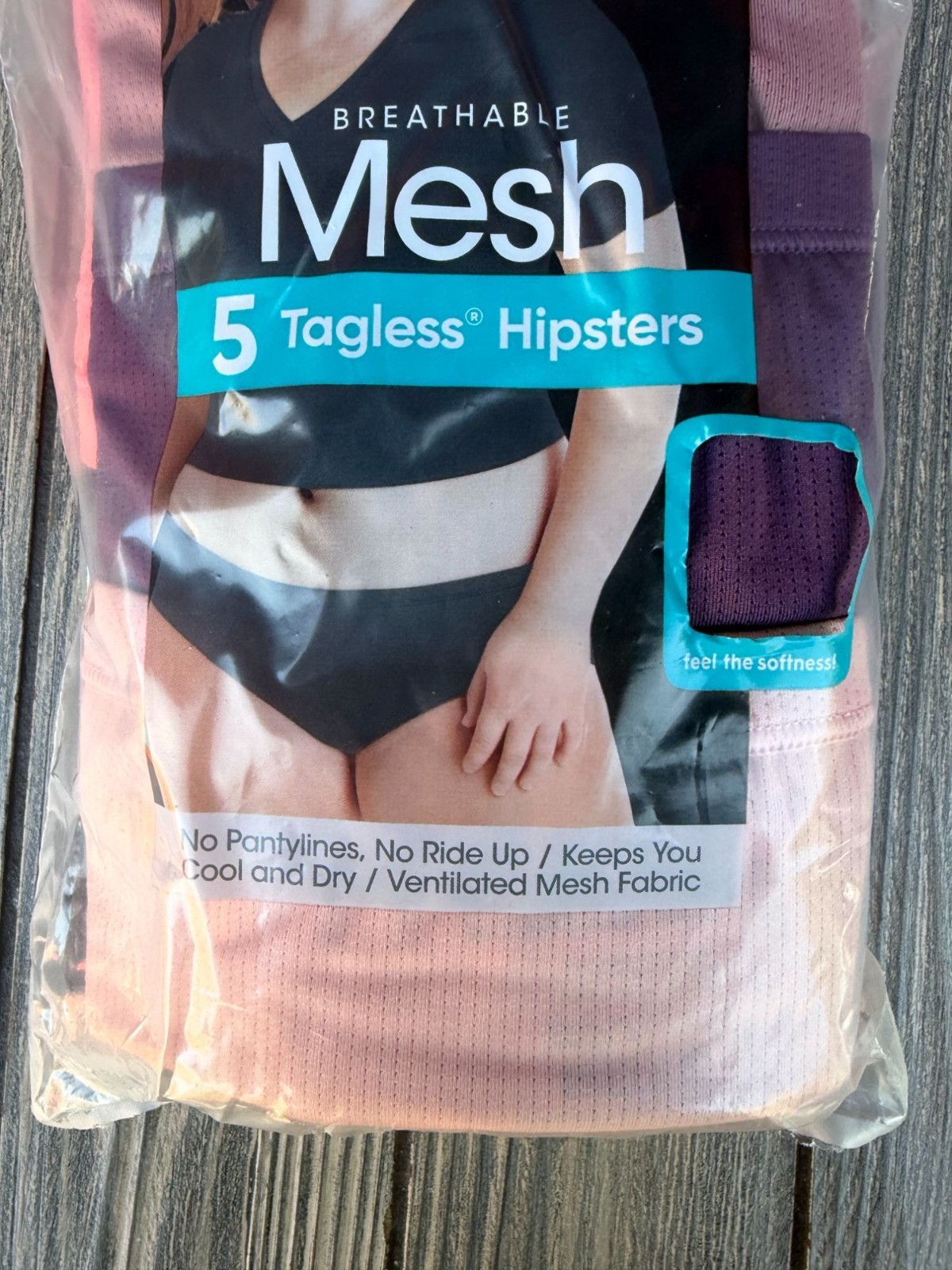 Hanes Womens Breathable Mesh Tagless Hipsters 5-Pack Size 13/5X
