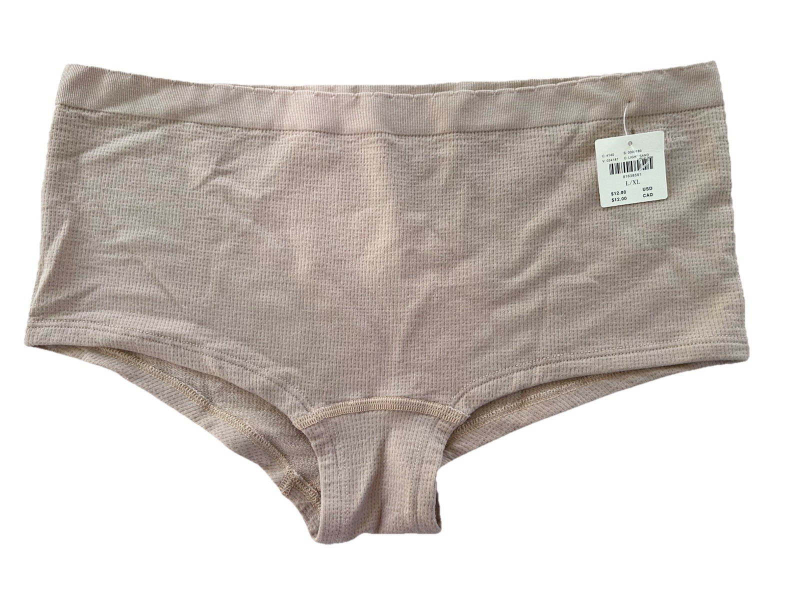 Anthropologie Bikini And Brief Women’s Panties Underwear Size L/XL Black Beige