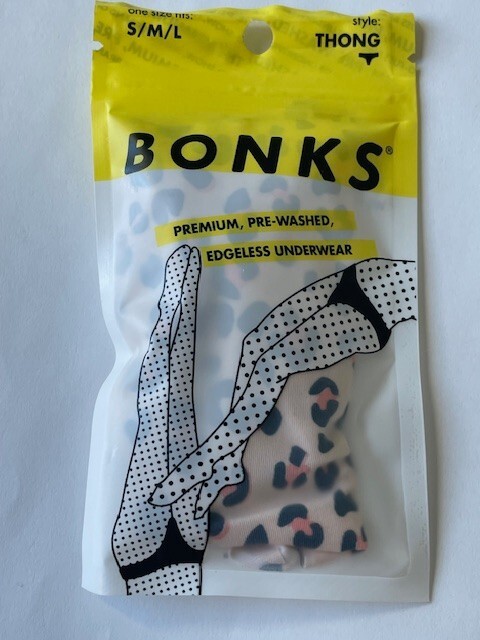 Bonks Thong Premium, Pre-Washed, Edgeless Underwear One Size fits S/M/L FreeShip