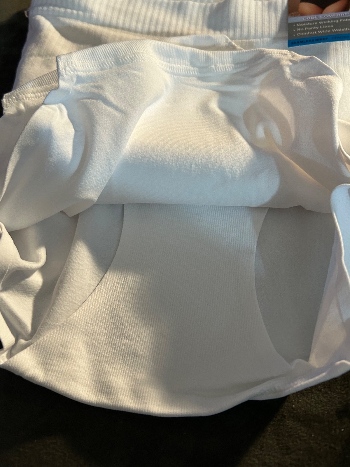 Bali Comfort Revolution Modern Seamless Brief Panties 3Pk DFMSB3 White 9/2XL $30