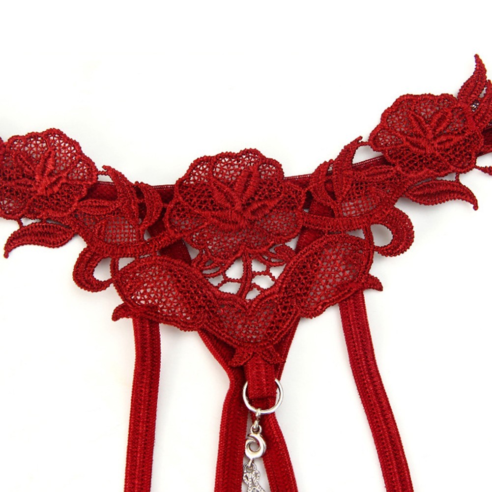 Home Sleeping Underwear Panties Cute With Pearls G String Lace Sexy String