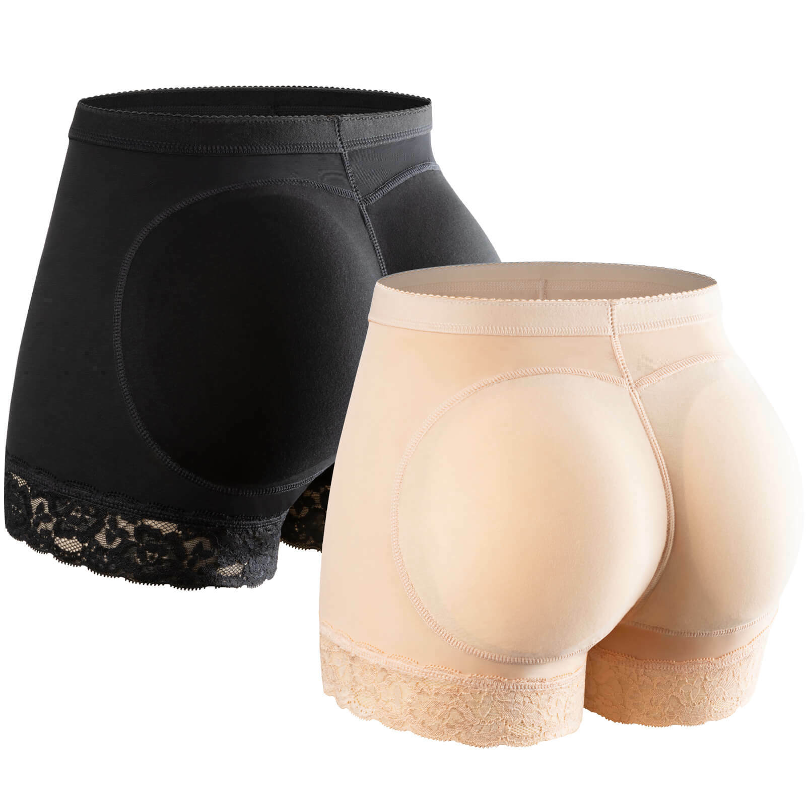 Women’s Padded Butt Lift Hip Enhancer Seamless Booty Shorts Shaper Tummy Control