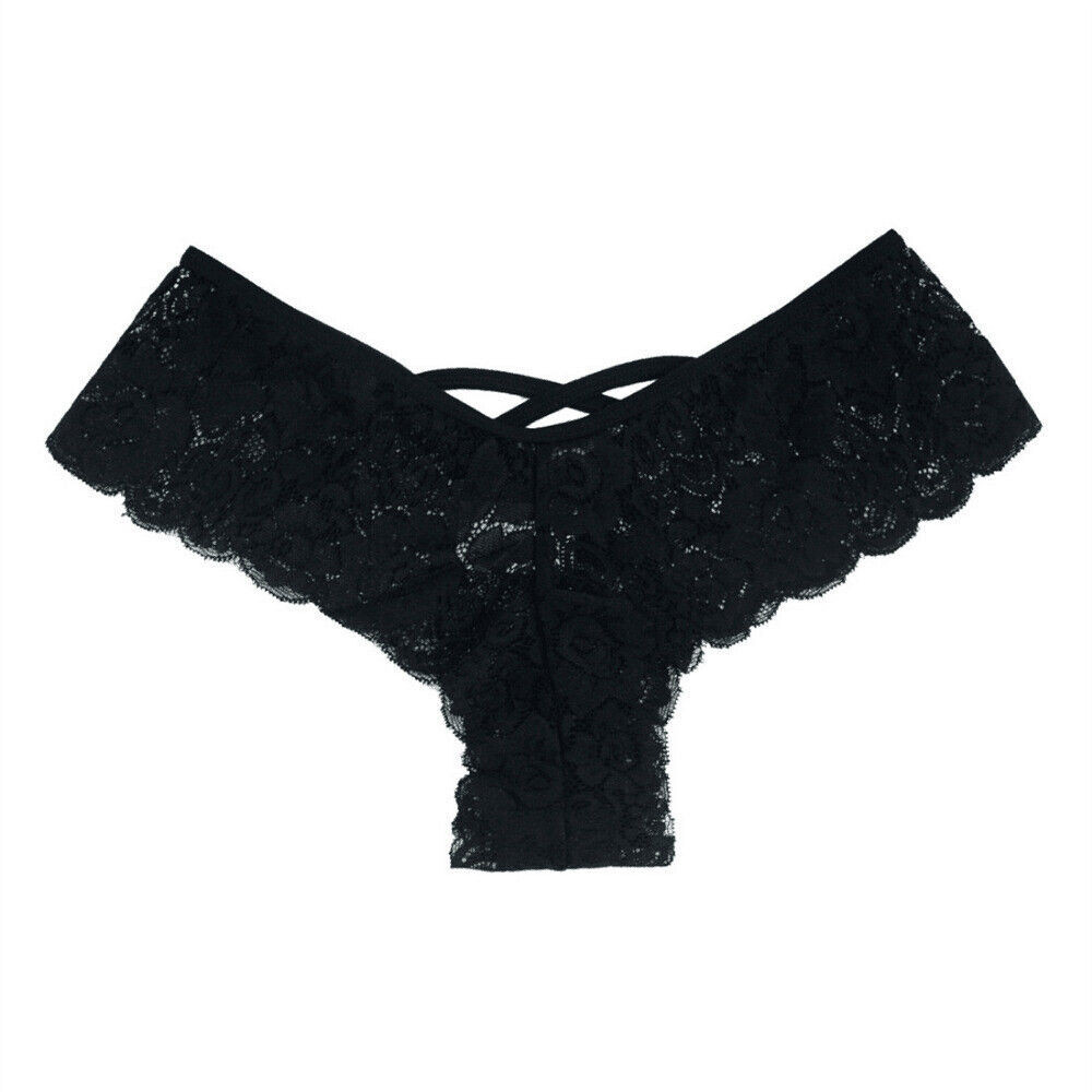4 Pack Women Underwear Sexy Lace Lingerie Panties G-String Brief Thong Plus Size