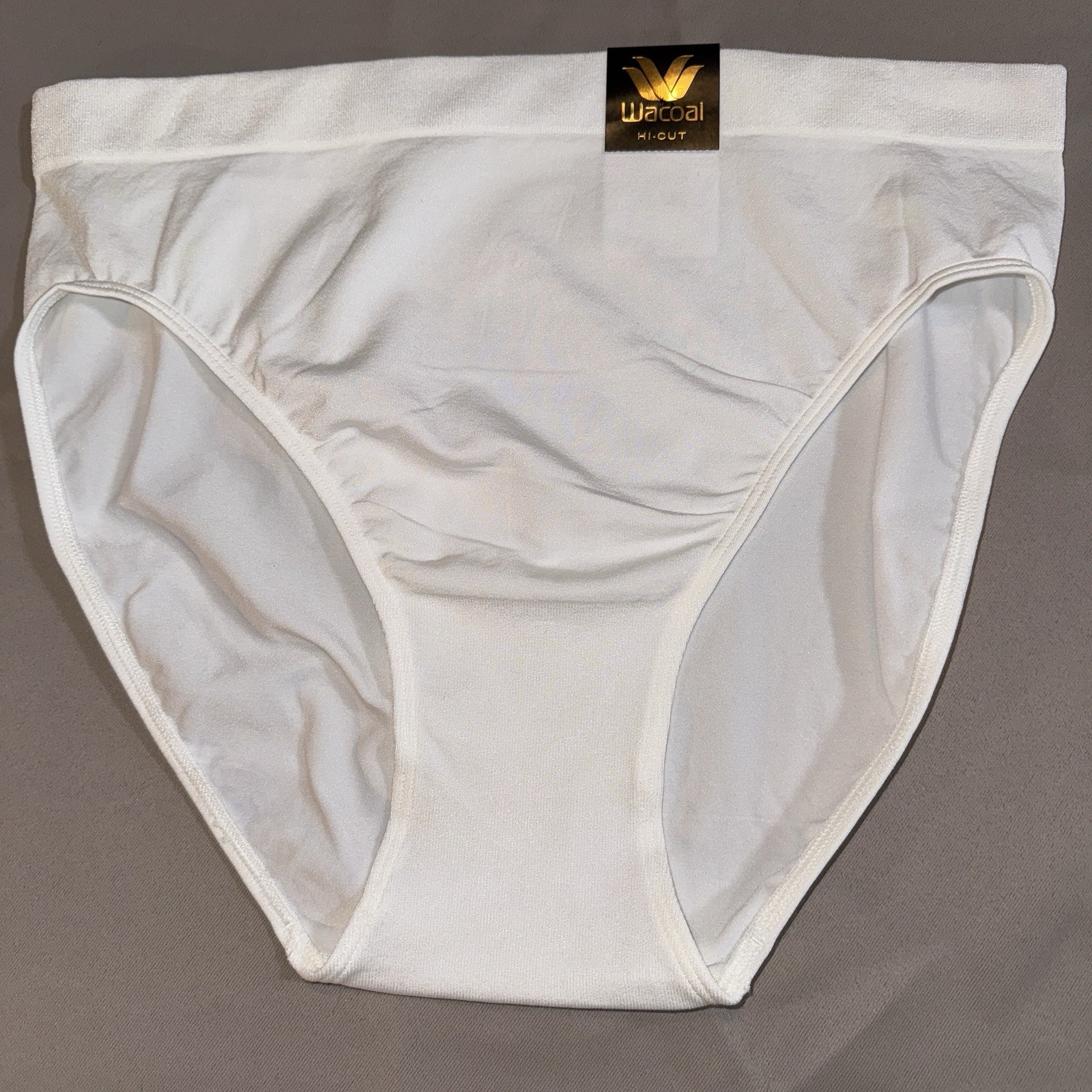 Wacoal Women’s Stretch B Smooth High Cut Panties Size XXL WHITE 834175