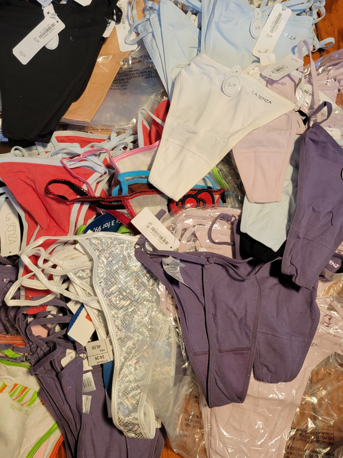 New Wholesale Lot 10 La Senza Women G-String Thongs Panties Underwear Large L