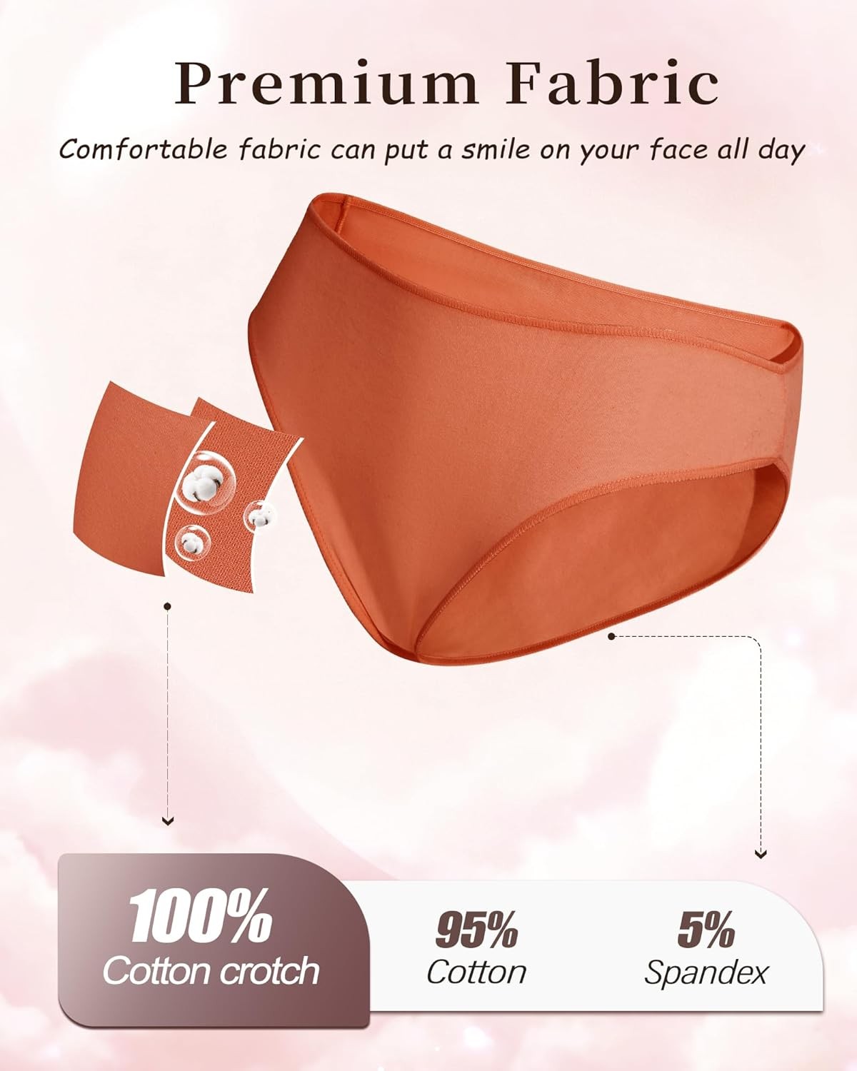 Cotton Underwear for Women Sexy Bikini High Cut Breathbale