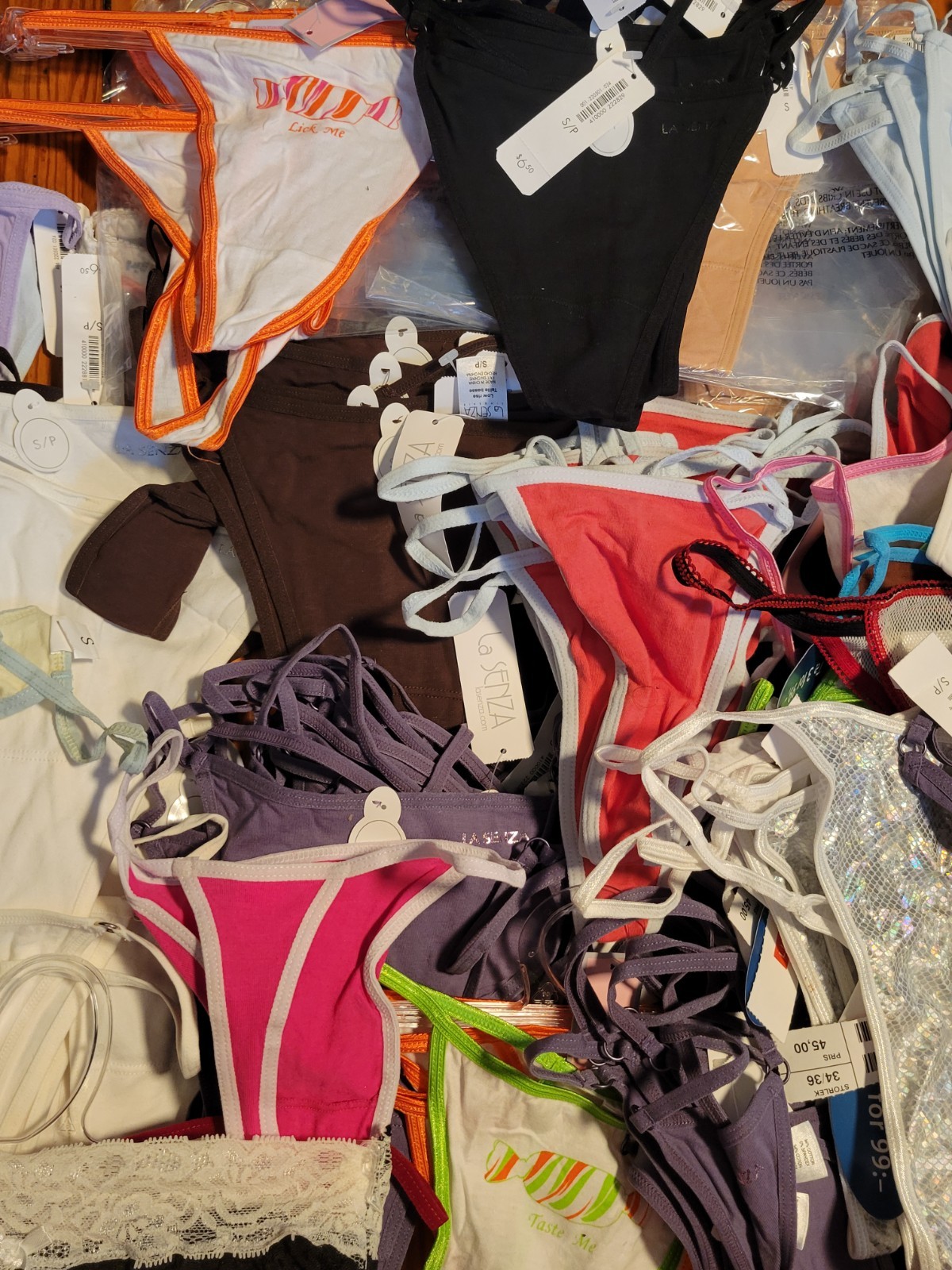 New Wholesale Lot 10 La Senza Women G-String Thongs Panties Underwear Large L