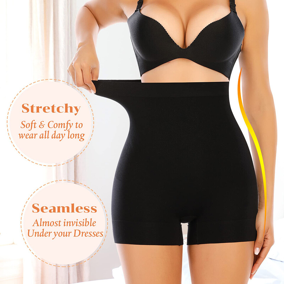 Womens Compression Hi-waist Panty Tummy Control Shapewear Slip Shorts Underwear